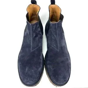 Vince | Shoes | Vince Mens Navy Blue Suede Pull On Ankle  display picture 1